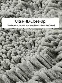 Quick Dry Super Absorbent Pet Towel, Suitable For Cats & Dogs - Soft Bathing, Swimming And Grooming Towel With Paw Print Pattern, Dries Fur Quickly After Shower, Ideal For Rainy Walks And Pet Travel - Pet Supplies Gift - Lightweight And Easy To Carry, Great For Bathing And Swimming, Pets Feel Comfortable, Perfect Gift For Pet Stores, Suitable For Large Dogs, Extra Large Dog Towel, Pet Bath Towel, Dog Bathrobe - Multicolor - View 3