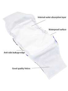 3PCS Male Dog Belly Band Wraps High Absorbency Male Dog Diapers Washable Belly Band For Male Dogs Incontinence And Puppy Training