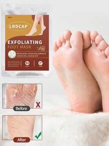 5 Packs Exfoliating Foot Mask-Dry&Cracked Skin, Ultra Hydrating Foot Mask, Intensely Moisturizes Repairs And Softens Rough Dry Skin With Coconut &Aloe Essential Oils For Peeling Mask Removes Dead Skin And Calluses,Cracked Feet In Fall & Winter, Moisturizing Foot Masks | Foot Care Making Your Skin Appear More Ripe And Delicate, A Perfect Choice For Holiday Gift