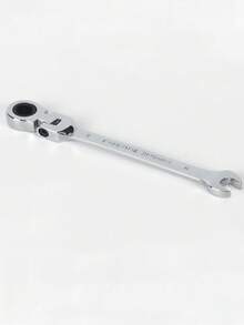 Adjustable Ratchet Wrench With 180° Swivel Head And 72-Tooth Gear Mechanism, Suitable For Automotive Repair, Mechanical Workshops And Home Use - Silver - View 15