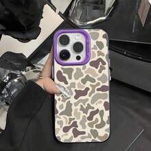 SODOL Camo Pattern Shockproof Hard PC Back Cover Bumper Waterproof Case For  7-16 Pro Max Plus Vintage Premium Sitka Protection Cellphone Casing.Holiday Phone Accessories.Gifts For Men Cover 17 Pro Max S25 Ultra Case For 17 Pro Max Cheap 17 Pro Case Y2k Phone Case Rilakkuma Pink Christmas Fundas Fall - màu đen - Xem 5