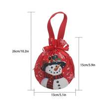 1pc Christmas Bags, Santa Claus Gift Bags, Christmas Snowman Tote Bags, Christmas Eve Apple Gift Bags, Christmas Fruit Packaging Bags, Candy Gift Bags, Decorative Souvenir Bags, Suitable For Gift Packaging, Apple Packaging, Gift Packaging Bags, Christmas Decoration, New Year Decoration Christmas Christmas Decorations Christmas Pajamas Christmas Gifts Christmas Decor