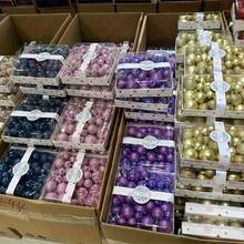 44 كرة زينة عيد الميلاد، ألوان متنوعة لتزيين شجرة عيد الميلاد، لوازم ديكور عيد الميلاد، كرات عيد الميلاد الوردية