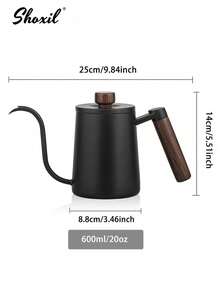 shoxil 1pc Pour Over Coffee Kettle, Stainless Steel Gooseneck Spout Coffee Pot, For Home Office Coffee Shop - Coffee Maker - View 13
