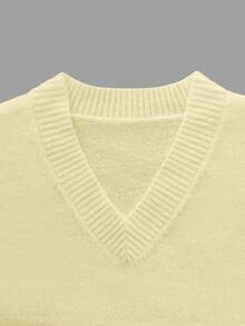 Boho Holiday Party Vintage Style Loose V-Neck Single-Breasted Ribbed Knit Cardigan