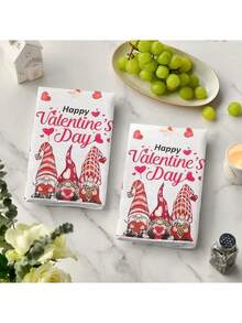 2 Stücke/12 Stücke, Drei-Zwerge-Design, Oversized, geeignet für Herbst/Winter/Frühling/Sommer/Halloween/Weihnachten/Thanksgiving/Valentinstag/Ostern, saisonale Heimdekoration, Feiertags-Heimdekoration, Küchentücher, Geschirrtücher, Küche, Camping, Campingausrüstung, Campingzubehör, Handtücher