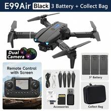 AXNEN 2026新款E99 AIR四轴飞行器无人机，配备双摄像头、2.4G FPV实时图传、一键降落、光流悬停、360°翻转，适合初学者，是万圣节、圣诞节和其他节日的完美礼物。 - 彩色 - 查看 17