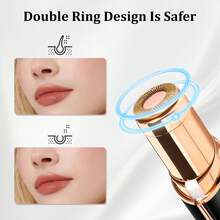 Facial Hair Remover For Women, Mini Painless Face Razor With LED Light, Portable Electric Shaver For Travel, Instant Results, Best Gift, Women's Choice, Daily Essential, Holiday Present - Black - View 8