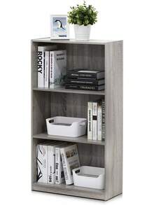 Furinno Basic Librerie, Legno, französisches Eichengrau