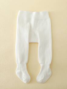 女婴纯色保暖连裤袜，秋冬季保暖打底裤，休闲百搭，多功能保暖 - 彩色 - 查看 19