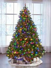 Luces navideñas de 230 LED y 20,5 metros de largo. Disponibles en 5 colores, con 8 modos de iluminación. Luces LED para árbol de Navidad, guirnalda de luces, guirnalda de luces para decoración de festivales. Conector para conectar varios juegos. Decoración para fiestas, bodas y festividades. Luces navideñas (en la caja se indica: 230 LED y 24 metros de largo).