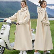 Płaszcz przeciwdeszczowy z kapturem unisex, odpowiedni do jazdy na rowerze na świeżym powietrzu, motocyklu, roweru, pieszych wędrówek, całkowicie wodoodporny, na deszczową pogodę