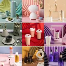 4 Stücke PVC satinierte Desktop Einfarbig Hintergrundplatten, ideal für kleine Produkte, Kosmetik, Lebensmittel und Portrait Hintergrundaufnahmen