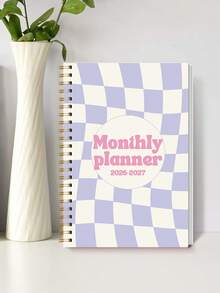 1 cuốn sổ kế hoạch tháng tối giản 2026-2027, khổ A5, kèm 3 sticker, lịch tuần/ngày 24 tháng, xem lịch tháng, không gian viết và ghi chú rộng rãi, sổ kế hoạch cho học sinh, bắt đầu từ tháng 1 năm 2026, đồ dùng học tập, phụ kiện bàn làm việc văn phòng, quà năm mới 2026. - Màu tím - Xem 14