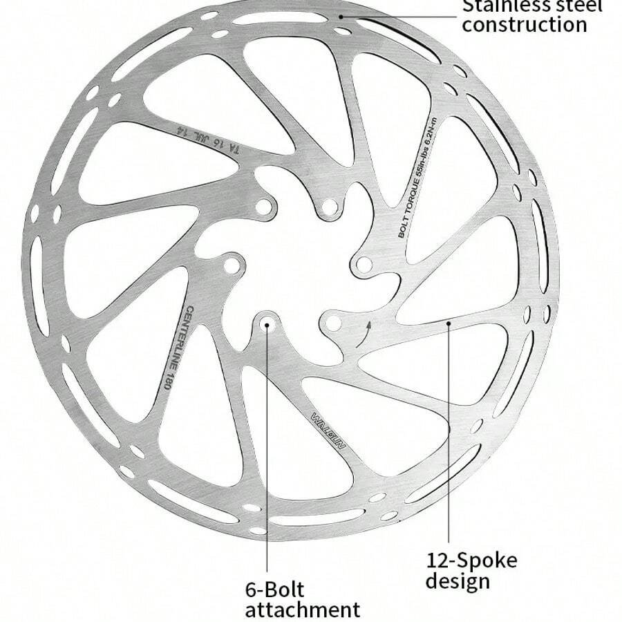 Bicycle Bike Disc Brake Rotor Centerline 160mm Road Hydraulic Brake Disc Rotors Centerline