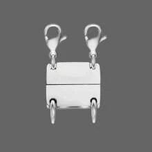 1pc Magnetic 3-Layer Gold & Silver Necklace Clasp, Used For Necklace Layering Separator And Extension