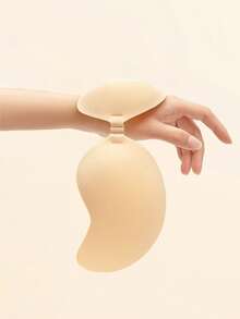 ZBEIAIR 1 Pair Women's Reusable Sticky Push-Up Bra, Invisible Strapless Adhesive Bra, Suitable For Wedding Gowns, Strapless And Backless Dresses