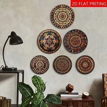 2D Flat Charming Circular Wooden Sign Set - Multipurpose Wall Art, Suitable For Home, Farmhouse, Cafe And Coffee Shop Decor - Perfect Gift Idea