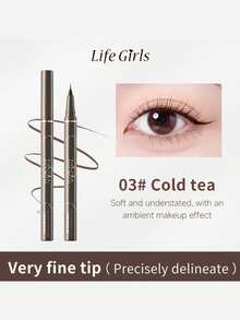 Ultra Fine Eyeliner Waterproof, Sweat-Resistant, Smudge-Proof, Smooth Liquid Eyeliner Pencil Suitable For Beginners,1Count