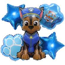Paw Patrol 9 Pcs Cartoon Paw Patrol Foil Balloon Digital Number Supplies Rescue Dog Birthday Party Decoration Gift ,Paw Patrol Digital Balloon Is Suitable For Birthday Decoration