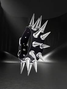 Yanxyad Punk Spiked Studded Bracelets For Men, Punk Studded Bracelet Set, Black Leather Rivet Punk Bracelet Cuff Wrap Bangle Snap Button Wristband & Gifts Women Men Bracelet Sets