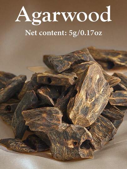 5g, Madera de Agar Natural, Madera de Agar Silvestre Antigua, Madera de Agar Alta en Grasa, Fragancia Natural, Incienso para el Hogar, Purifica el Aire Interior, Incienso para Invitados, Incienso Después de las Comidas, Para Regalar a Amigos, Fragancia Duradera, Mejora la Calidad del Sueño, Adecuado para Yoga, Meditación, Dormitorio, Estudio, Etc.