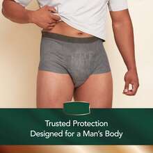 Real Fit Incontinence Underwear Men, Adult Diapers, S/,, 14 Count