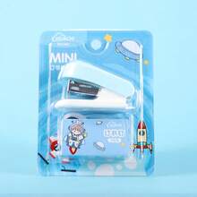 1 Set Portable Stapler, Cute Pink Student Stapler, Effortless Home/Office Stapler, Portable Office & Study Stationery Supplies