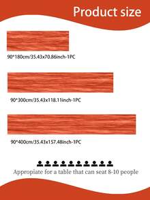1pc Pleated Cheesecloth Table Runner, Suitable For Wedding, Bridal, Birthday Party Long And Round Dining Table Centerpiece Decor - Orange - View 2
