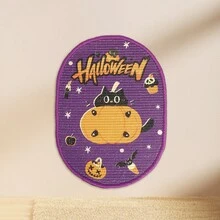 Halloween & Christmas Nightmare Decorations, Halloween & Christmas Hanging Decorations, Nightmare Theme Tree Home Indoor Party Decor, Ghost, Pumpkin, Bat, Evil Pumpkin Head, Holiday Themed Atmosphere, Sisal Cat Scratch Pad (Suitable For Walls, Sofas And Carpets), Durable Anti-Shedding Cat Scratch Surface With Hook And Loop Hooks, Indoor Cat Scratching Pad Wall Scratcher