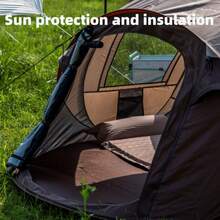 Une tente verte forêt entièrement automatique à ouverture rapide pouvant accueillir 8 personnes, en tissu Oxford, avec un cadre en fibre de verre, convenant à toutes les saisons, imperméable, coupe-vent, anti-UV, facile à ouvrir, pratique, convenant pour le camping, la randonnée et les voyages, convenant pour une utilisation à Noël, tente de jardin, tente familiale, tente ovale