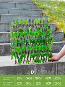 1pc Artificial Ivy Trellis Net, Artificial Plants, Expandable Fence, Wooden Lattice, Garden Decor Vines, Fake Greenery Leaf Fence, Privacy Screen, Adjustable, Suitable For Room Decor, Home Decor, Wall Decor, Bedroom Decor, Wedding Decor, Living Room Decor, Garden Decor, Outdoor Decor