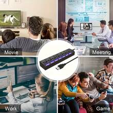 High-Speed USB 2.0 Hub - Extend The Connectivity Of Your Devices With 4/7 Ports, LED Indicator Switches, Compact And Lightweight Design For PCs And Laptops