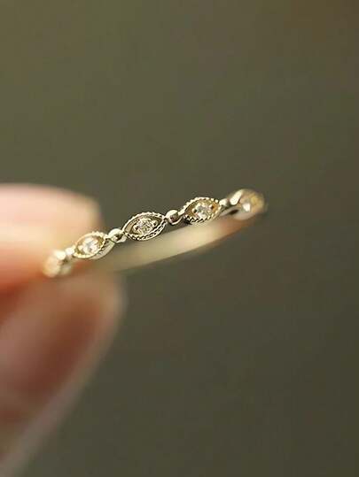 BALMORA 1pc Vintage Elegant S925 Sterling Silver Hollow Flower Pattern Gold Ring For Women For Anniversary Jewelry Gift