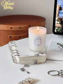 <静谧奢华，温柔香氛>，3/盒/1pc创意沙杯蜡烛盒，香薰蜡烛，采用天然大豆蜡制成，多种香味供您选择。纯天然植物香氛，花果香调，适合送给女朋友、礼物、母亲节、女生、情人节礼物