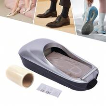 Silver Shoe Film Dispensing Machine With Included Film Roll - Manual Shoe Wrapping System For Retail Stores And Home Protection - Hygienic Footwear Cover Solution For Events, Showrooms And Clean Environments - Silver - View 10