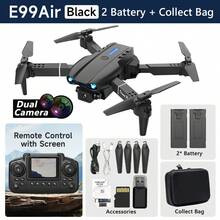 AXNEN 2026新款E99 AIR四轴飞行器无人机，配备双摄像头、2.4G FPV实时图传、一键降落、光流悬停、360°翻转，适合初学者，是万圣节、圣诞节和其他节日的完美礼物。 - 彩色 - 查看 19