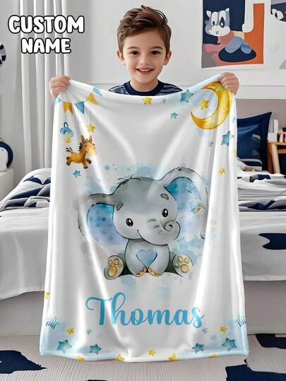 1 st. anpassad personlig filt, textfilt, gör-det-själv-filt, grafisk filt, minnesfilt. Gobeläng, fotoporträttfiltdesign, lämplig för flickor, pojkar, vuxna, alla hjärtans dag, lätt, babyfilt, personlig pläd, skolstartsmode