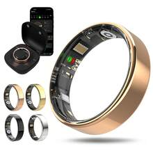 男女智能环健身追踪器 - 防水健康环，用于睡眠追踪，手势滑动视频，内置运动手势功能，心脏和血氧监测器，家庭护理健身环，步数和燃烧卡路里计数，可切换视频，佩戴舒适（15 / 20mAh 可充电电池） - ET-多色 - 查看 2