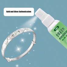 Testador de ouro e prata 2 em 1, limpador de joias de prata 999% pura, especialmente formulado para limpar e manter pulseiras de ouro e prata (quanto maior a pureza, mais brilhantes após a imersão) - Multicolorido - Ver 4