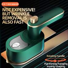 RAF 便携式蒸汽熨斗 - 手持式蒸汽熨烫机 - 有线电源 - 家用蒸汽熨斗 - 适用于织物和衣物，适合宿舍、公寓和房间 - 小空间迷你蒸汽熨斗，情人节和圣诞节的绝佳礼物