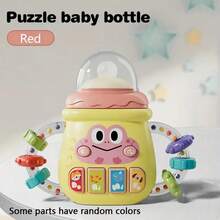 Interactive Singing & Light-Up Baby Bottle Toy - Chewable Teether For Newborn, Musical Bottle Gift Toy For Baby(Accessories Color Random) - Multicolor - View 19