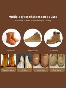 1pc Suede Rubber Cleaner, Shoe Cleaning Tool For Removing Stains, Non-Shedding, Suitable For White Shoes, Suede Shoes, Snow Boots, Autumn/Winter Shoe Accessories