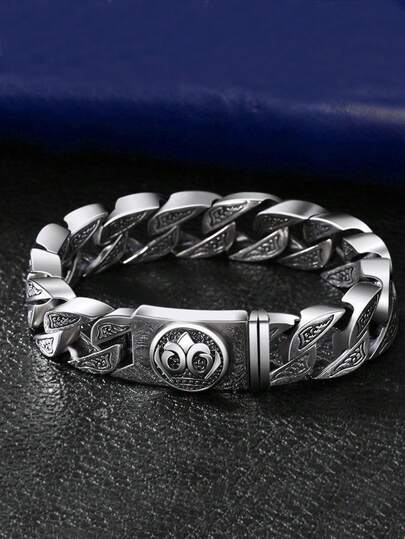 سوار هارلي ذو طابع قديم وأنيق 1 قطعة، هدية إكسسوار يومي فاخر للرجال