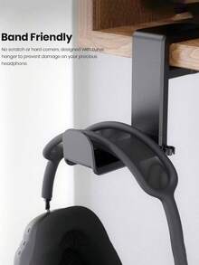 Obrotowy stojak na słuchawki – uchwyt na słuchawki do gier komputerowych, regulowany wieszak zaciskowy pod biurko z obrotem o 360 stopni i organizerem na kable - Wielokolorowe - Zobacz 7