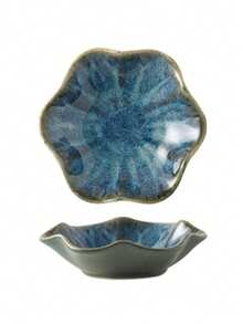 1pc Elegant Ceramic Lotus Leaf Jewelry Organizer Tray For Earrings, Rings, Keys And Small Accessories, Perfect Birthday Or New Year Gift, Desk Storage Valentine Day,Ceramic Flower Shaped Jewelry Tray, Suitable For Storing Rings, Necklaces, Bracelets, Earrings, Jewelry Display Plate, Decorative Dish, Foyer Tray, White Color Gifts For Women Back To School. - 彩色 - 查看 9