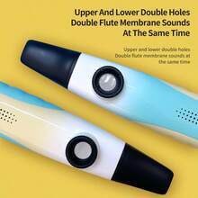 1 pieza Kazoo grande, con tono ajustable y calidad de sonido mejorada, fácil de aprender, adecuado para actuaciones en solitario o como acompañamiento improvisado para guitarra, ukelele, violín, piano y talla grande, también es un gran regalo de cumpleaños u ocasión festiva, disponible en varios colores