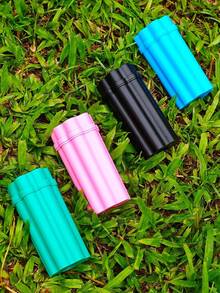 1pc New Integrated Lighter & Cigarette Storage Box, 6-Hole Cigarette Case, Portable Cigarette Box, Cigarette Protective Box, Waterproof & Moisture-Proof, Smoking Accessory, Great Gift For Friends And Family