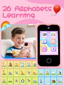 Kids Smart Phone Toys, 2.8" Touchscreen Toddler Learning Toy Phone With Dual Camera, Game, Music Player, Christmas Birthday Gifts Unicorn Play Phone For Girls Boys 6-10, Travel Toy Preschool Learning Toy For Kids,Best Christmas Gifts For Kids