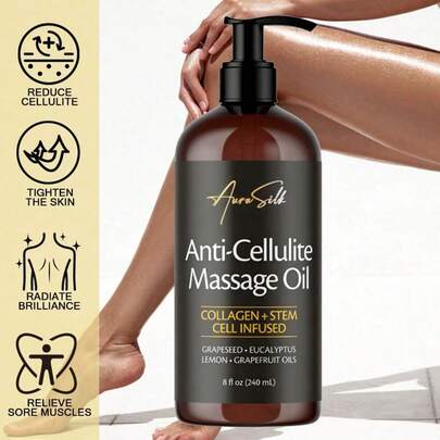 Efreshing Soothing Body Massage Oil – Helps Smooth Cellulite And Improve Skin Texture – Refreshing Aromatherapy Body Oil For Legs And Body